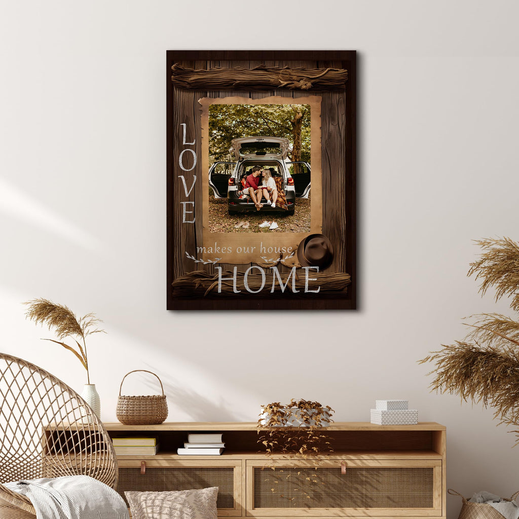 SIGNFORD Custom Canvas Prints with Your Lover Photos, Personalized Canvas Pictures Wall Art Framed Digitally Printed - 12" x 18"