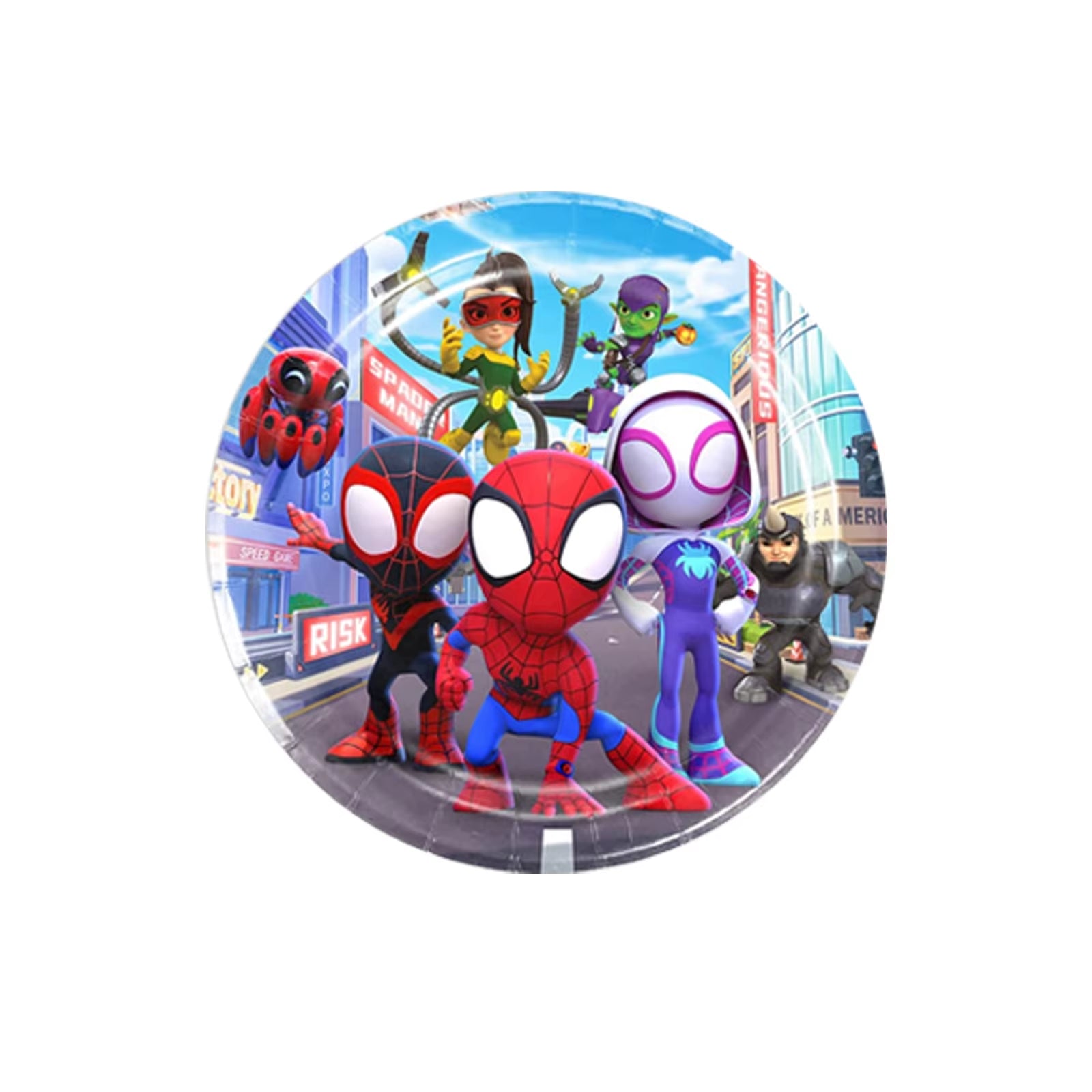 Spidey and His Amazing Friends Birthday Party Supplies, Banner，Plates, Napkins and Tablecover for Party Decorations