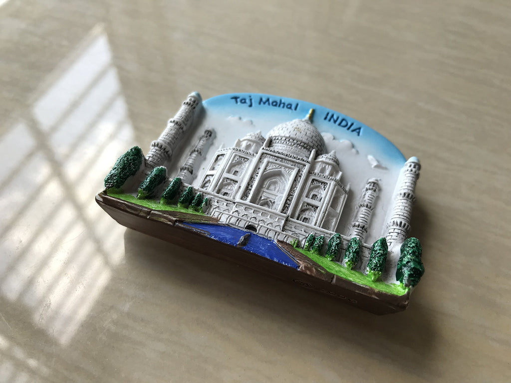 Taj Mahal India 3D Refrigerator Magnet Souvenirs Sticker,Hand-Made Home&Kitchen Decoration India Fridge Magnet