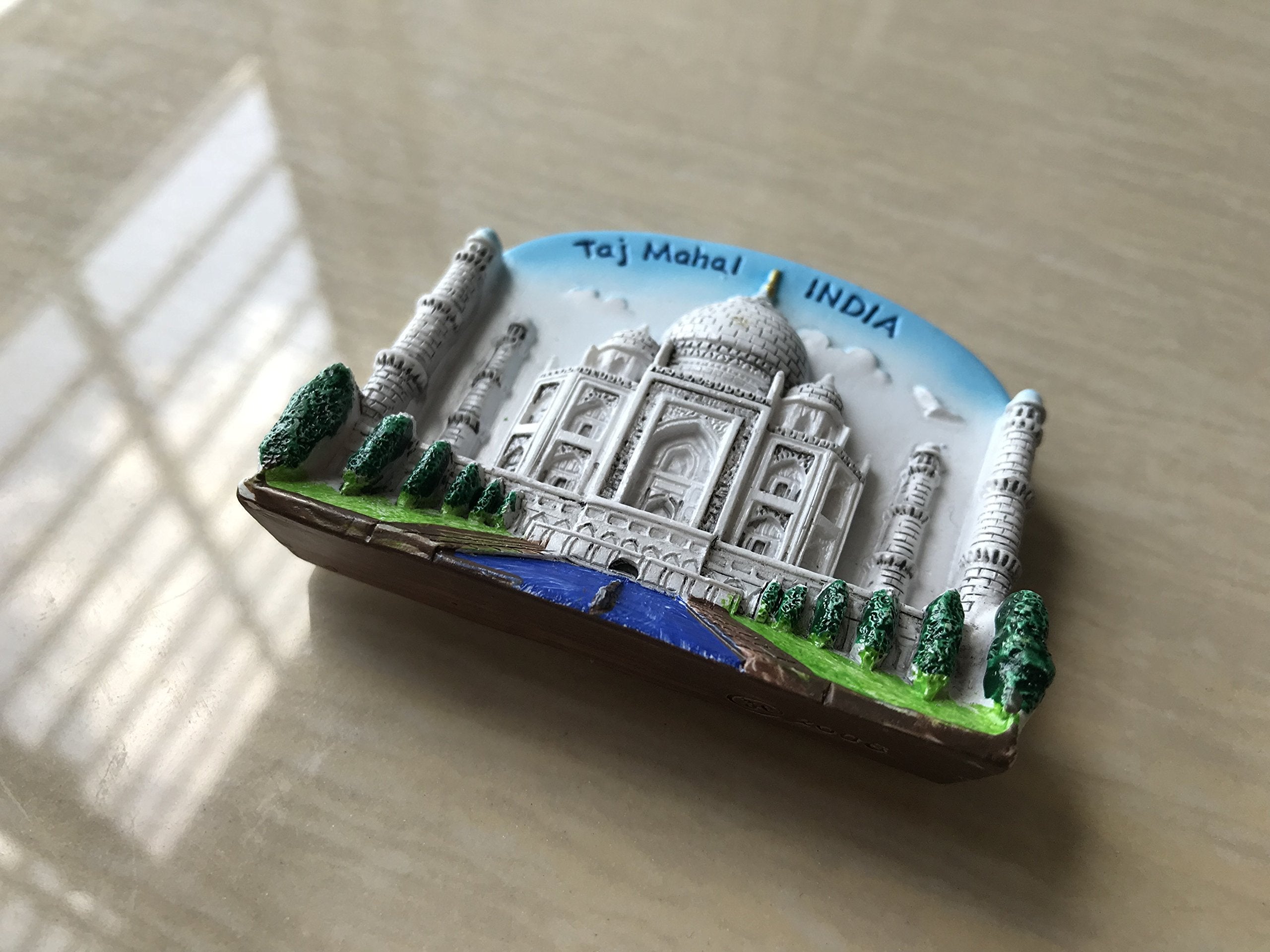 Taj Mahal India 3D Refrigerator Magnet Souvenirs Sticker,Hand-Made Home&Kitchen Decoration India Fridge Magnet