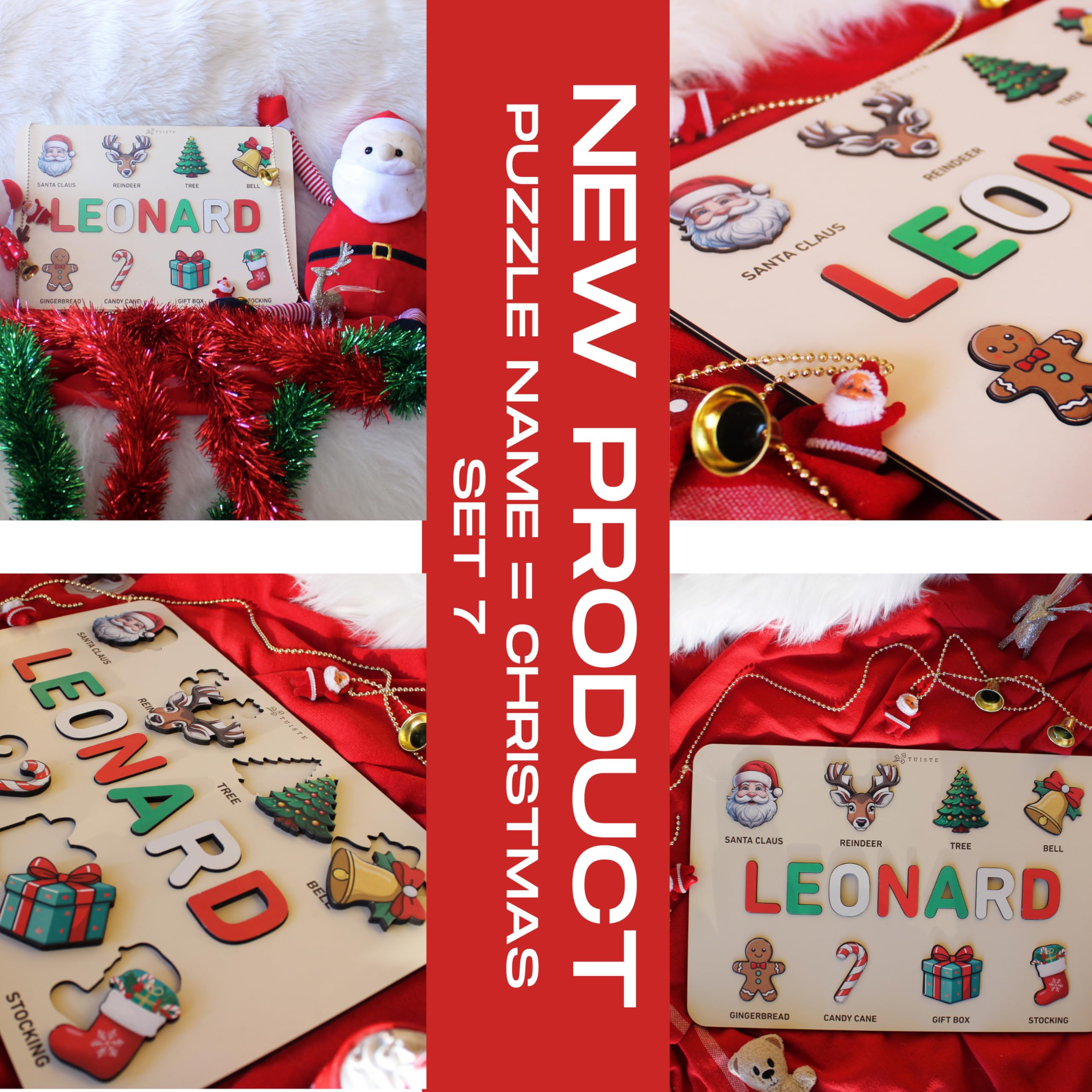 Personalized Name Puzzle for Toddlers 1-3, Customized Baby Girl Gift, Custom Baby Boy Gift, Montessori Wooden Name Puzzle for Kids, Custom Baby Stuff, Baby Nursery Room Decor