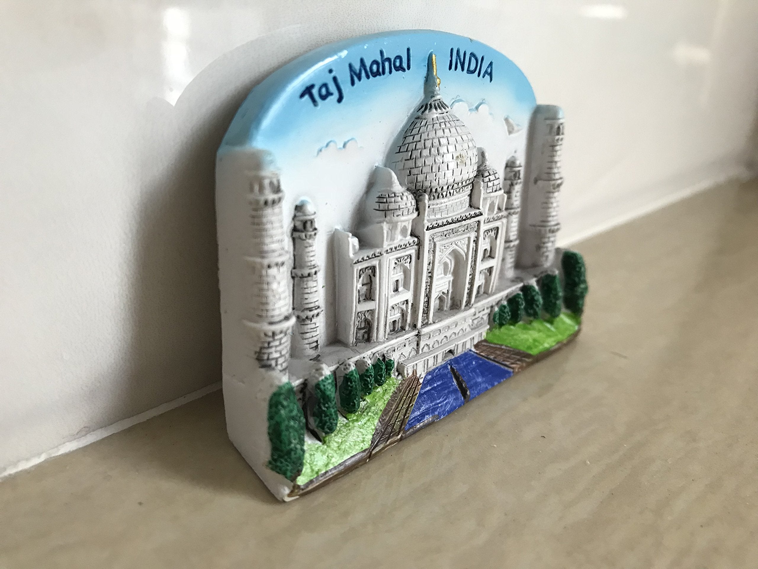 Taj Mahal India 3D Refrigerator Magnet Souvenirs Sticker,Hand-Made Home&Kitchen Decoration India Fridge Magnet