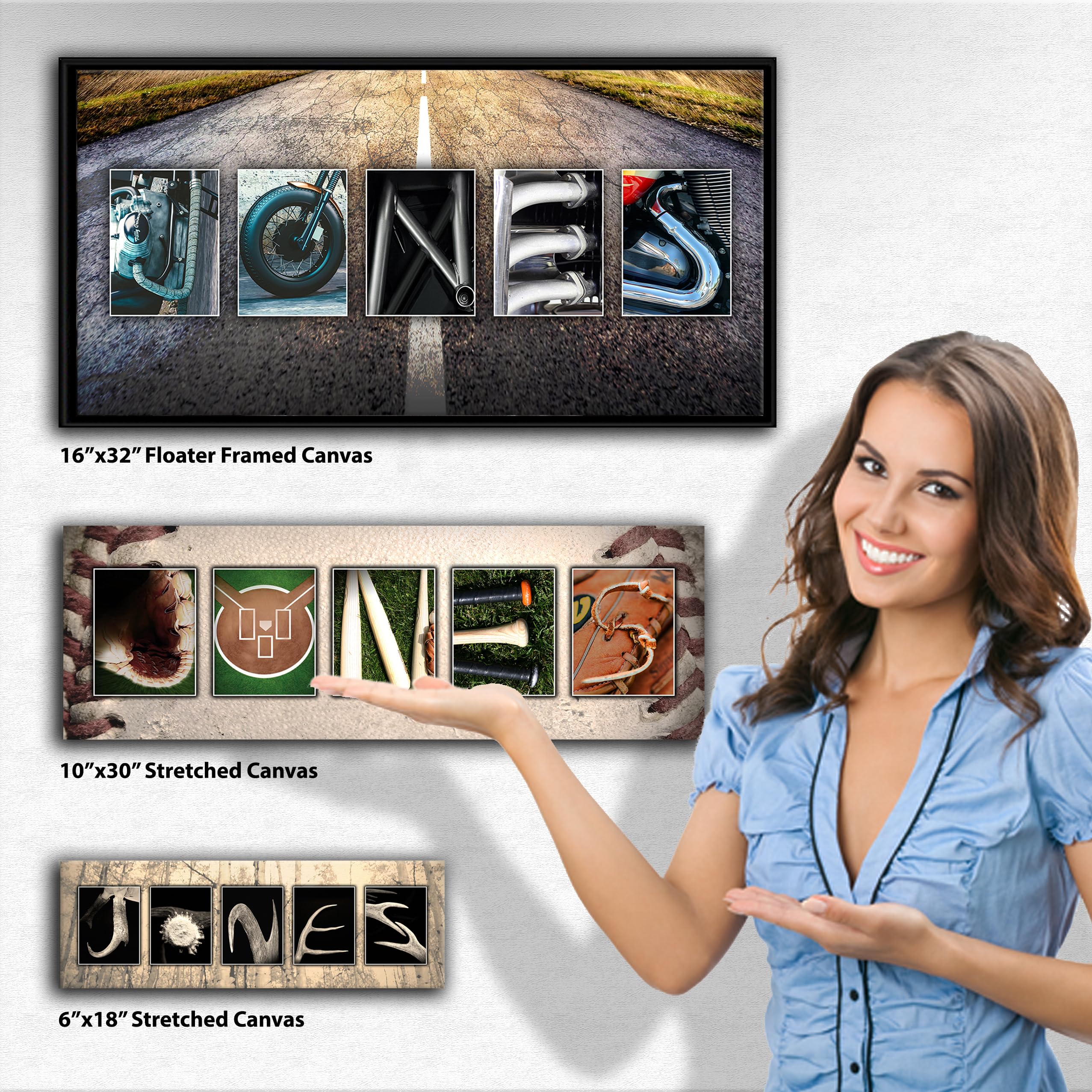 Personal-Prints MUSIC Personalized Name Art Décor or Gift for the Musician or Music Teacher |Customized Piano or Any Instrument Wall Art Gift (6"x18" Stretched Canvas)