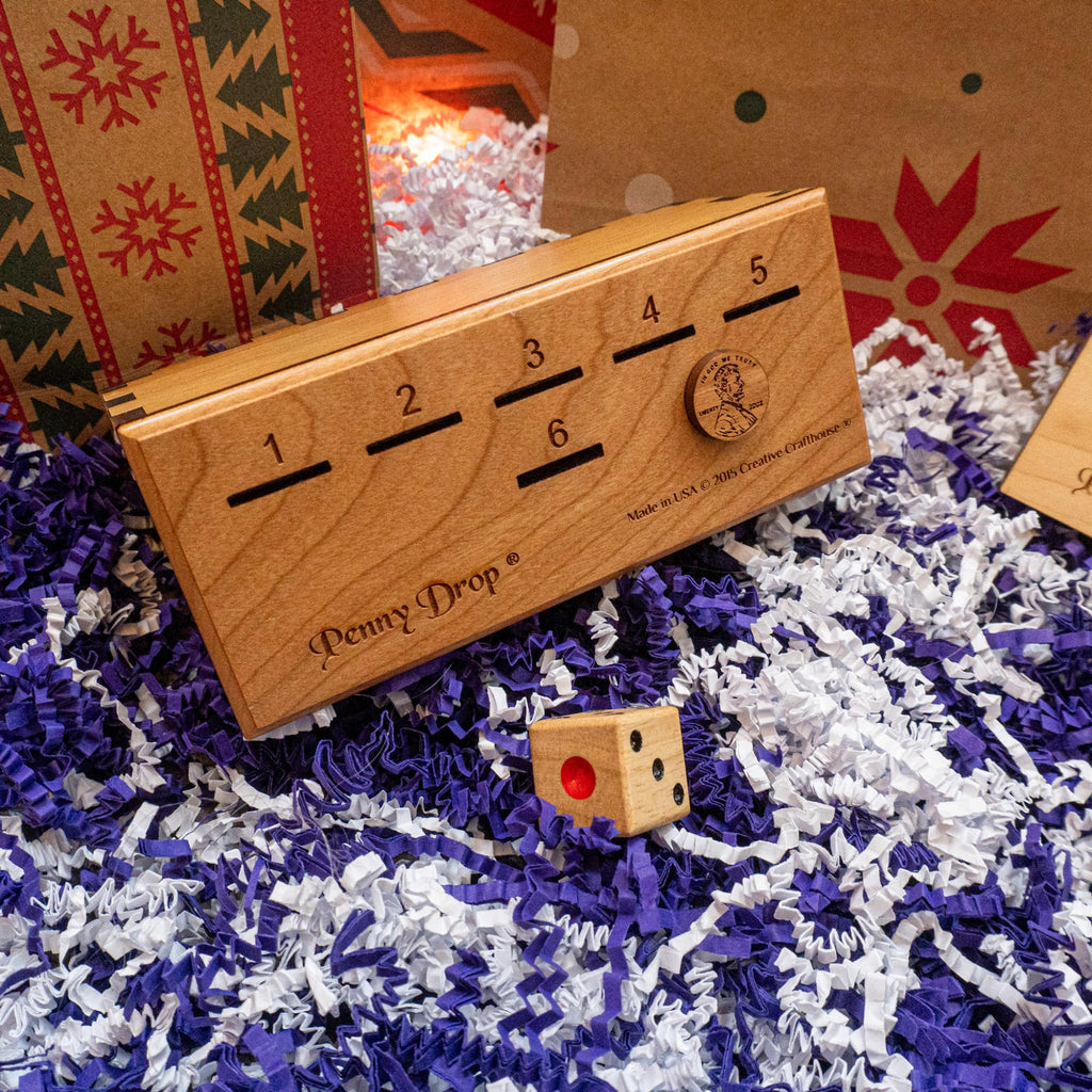 Personalized Penny Drop Game Premium - Personalizable with Laser Engraved Name - Made in the USA by Creative Crafthouse