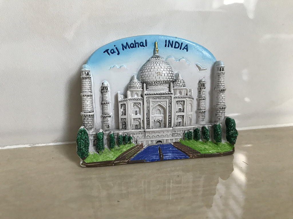 Taj Mahal India 3D Refrigerator Magnet Souvenirs Sticker,Hand-Made Home&Kitchen Decoration India Fridge Magnet