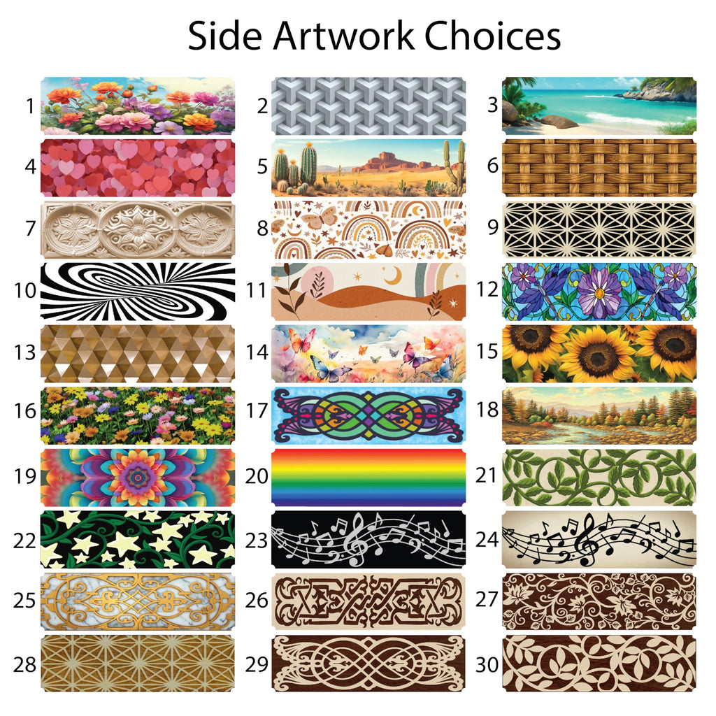 Personalized Photo Top Music Box, Plays Any Custom Song, Printed Image Gift