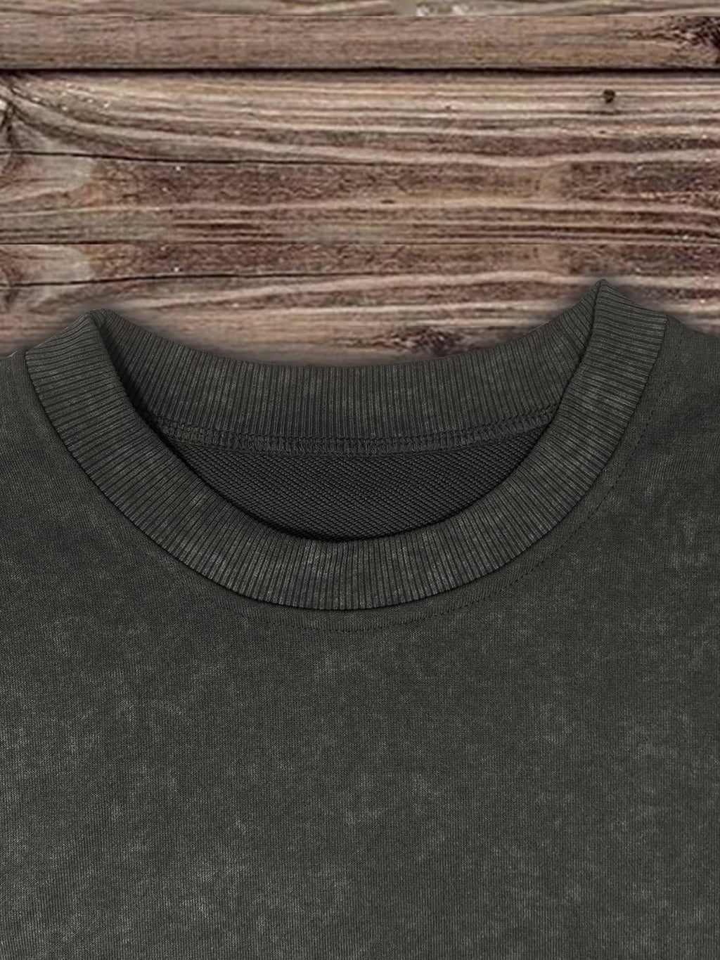 Halloween Print Washed Sweatshirt, Crew Neck Casual Washed Sweatshirt for Winter & Fall, Women'S Clothing