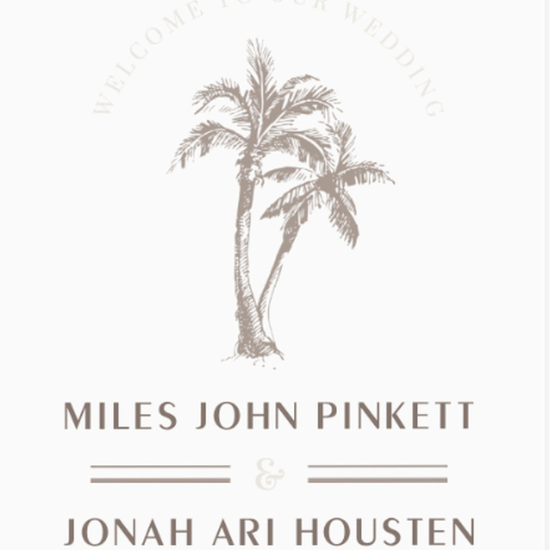 Acrylic Wedding Sign