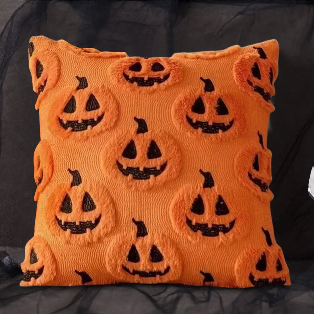 Halloween Decoration for Home Cartoon Pumpkin Bat Ghost Pillowcase Horror Soft Pillowcase Party Supplies Haloween Home Ornament