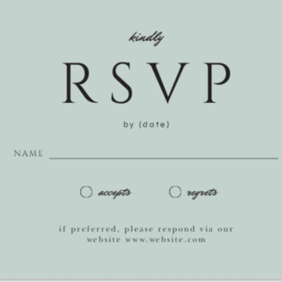 Wedding RSVP Cards