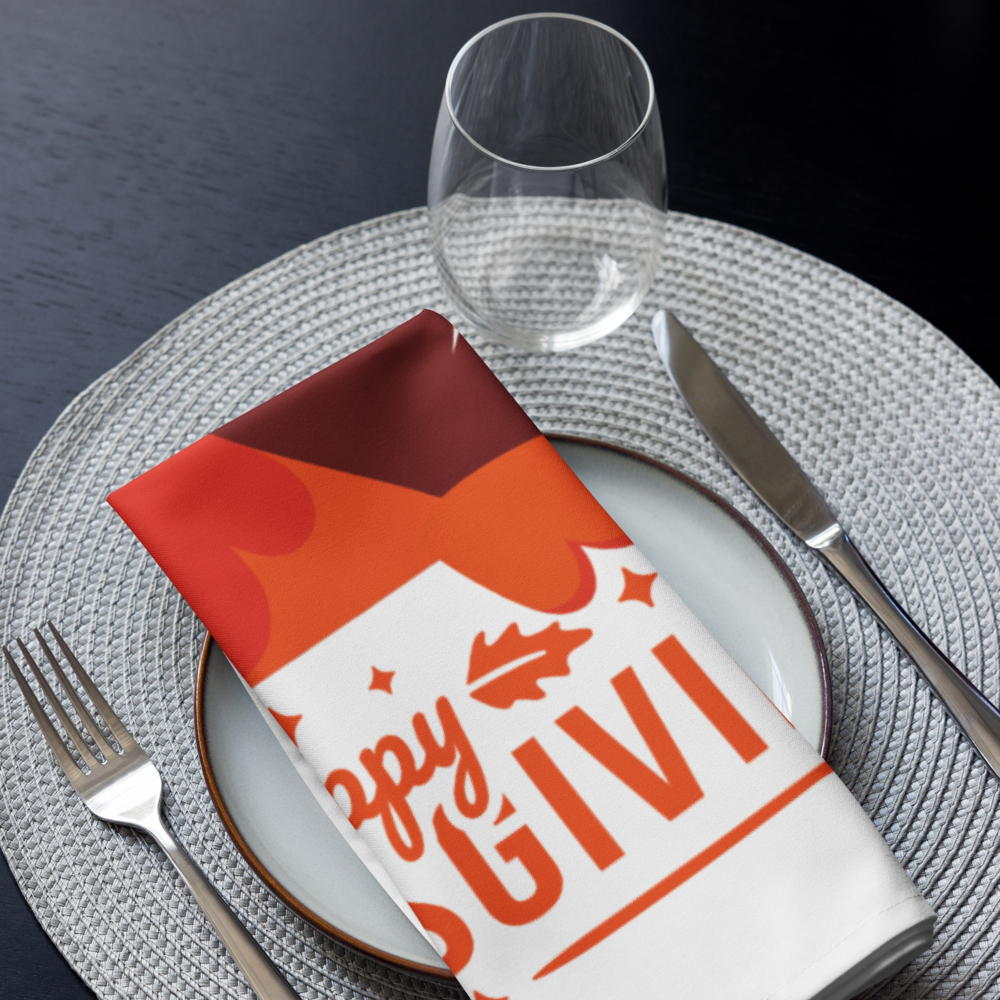 Happy Thanksgiving Cloth napkin set