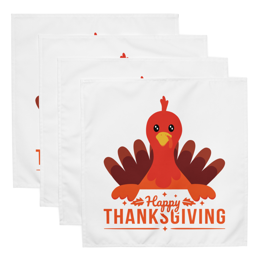 Happy Thanksgiving Cloth napkin set